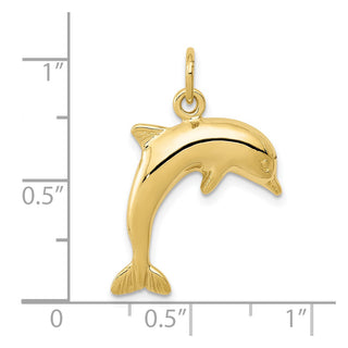 10K Yellow Gold Dolphin Charm 10ZC495
