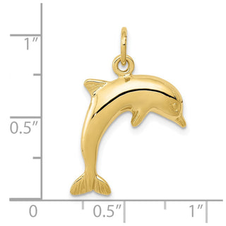 10K Yellow Gold Dolphin Charm 10ZC495