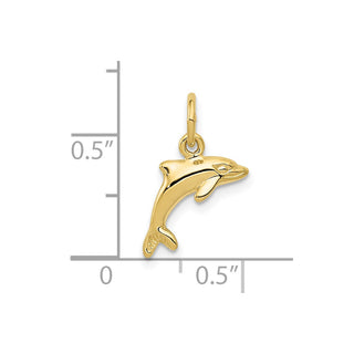 10K Yellow Gold Dolphin Pendant