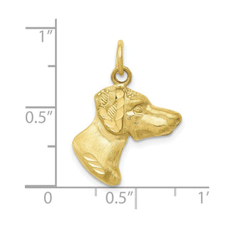 10K Yellow Gold Dog Charm