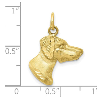 10K Yellow Gold Dog Charm