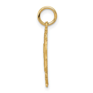 10K Yellow Gold #50 in Oval Pendant