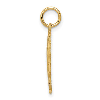 10K Yellow Gold #50 in Oval Pendant