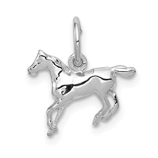 10k White Gold Horse Charm