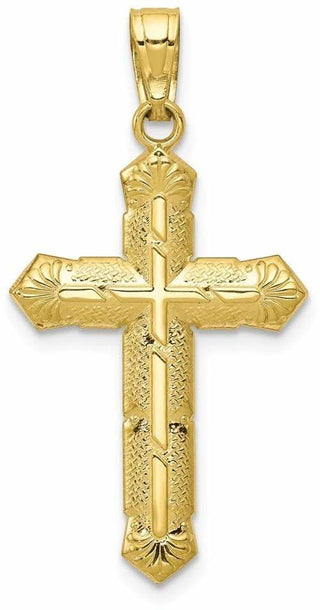 10k Yellow Gold Passion Cross Pendant 10C1315