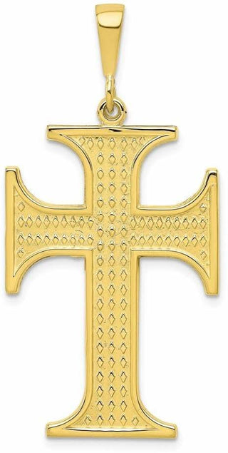 10k Yellow Gold Cross Pendant 10C314