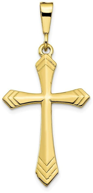 10k Yellow Gold Cross Pendant 10C60