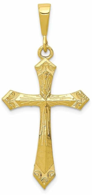10k Yellow Gold Cross Pendant 10C62