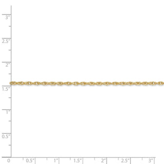 24" 14k Yellow Gold 1.55mm Carded Cable Rope Chain Necklace