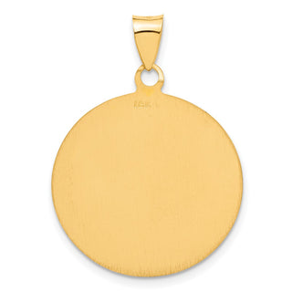18K Yellow Gold Saint Christopher Medal Pendant 18XR14