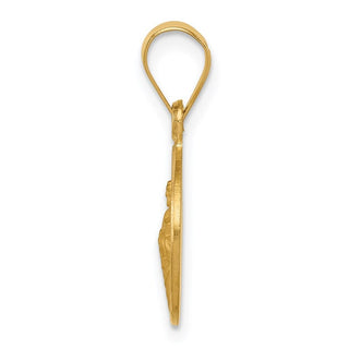 18K Yellow Gold Saint Jude Medal Pendant