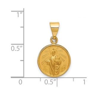 18K Yellow Gold Saint Jude Medal Pendant