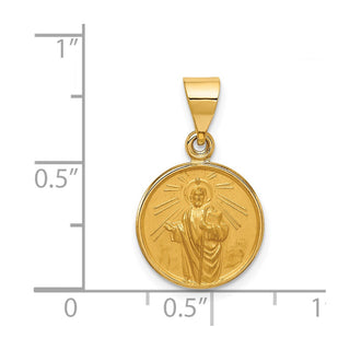 18K Yellow Gold Saint Jude Medal Pendant