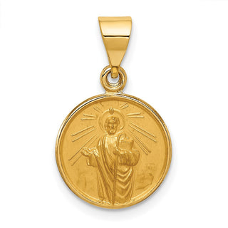 18K Yellow Gold Saint Jude Medal Pendant