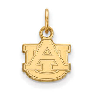 Sterling Silver Gold-plated LogoArt Auburn University A-U Extra Small Pendant