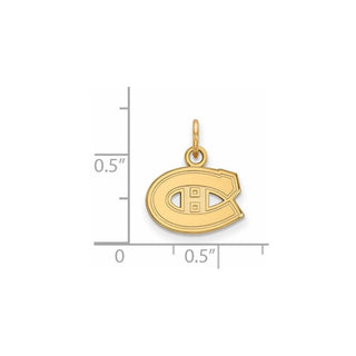 10k Gold NHL LogoArt Montreal Canadiens Extra Small Pendant