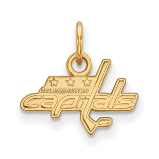 10k Gold NHL LogoArt Washington Capitals Extra Small Pendant