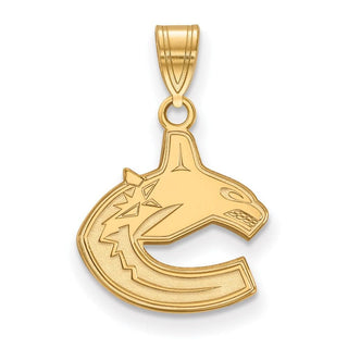 10k Gold NHL LogoArt Vancouver Canucks Small Pendant