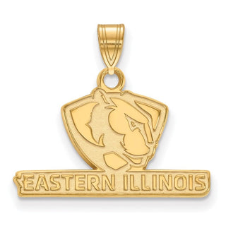 10k Gold LogoArt Eastern Illinois University Small Pendant