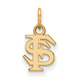 10k Gold LogoArt Florida State University F-S Extra Small Pendant