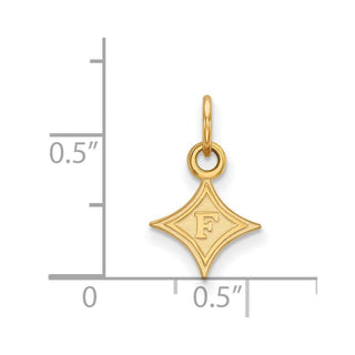 14k Gold LogoArt Furman University Extra Small Pendant