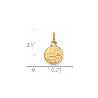 10k Gold NHL LogoArt New York Islanders Extra Small Pendant
