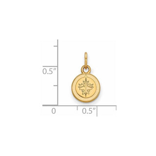 14k Gold NHL LogoArt Winnipeg Jets Extra Small Pendant