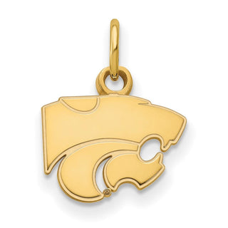 10k Gold LogoArt Kansas State University Wildcat Extra Small Pendant