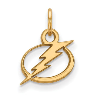 14k Gold NHL LogoArt Tampa Bay Lightning Extra Small Pendant