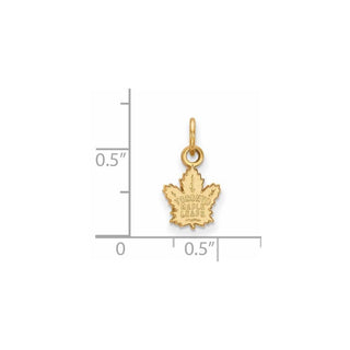 10k Gold NHL LogoArt Toronto Maple Leafs Extra Small Pendant