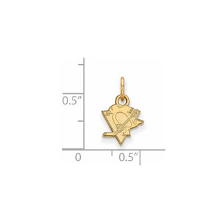 10k Gold NHL LogoArt Pittsburgh Penguins Extra Small Pendant