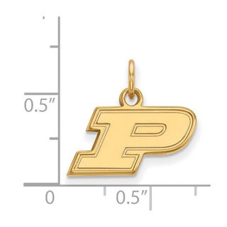 14k Gold LogoArt Purdue University Letter P Extra Small Pendant
