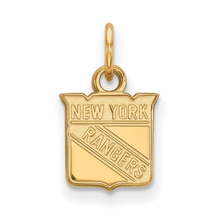 10k Gold NHL LogoArt New York Rangers Extra Small Pendant