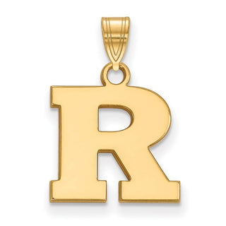 14k Gold LogoArt Rutgers University Letter R Small Pendant