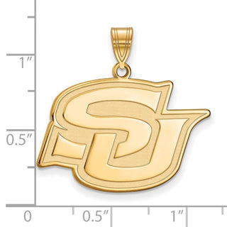 10k Gold LogoArt Southern University Jaguars Large Pendant