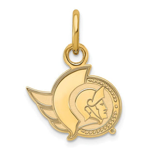 14k Gold NHL LogoArt Ottawa Senators Extra Small Pendant