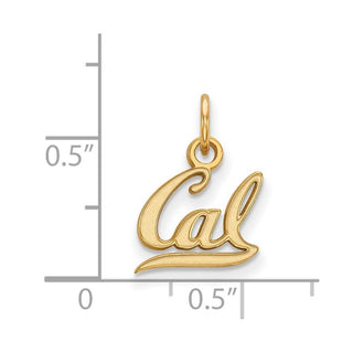 Sterling Silver Gold-plated LogoArt University of California Berkeley Extra Small Pendant