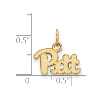 14k Gold LogoArt University of Pittsburgh Extra Small Pendant