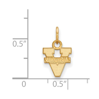 10k Gold LogoArt University of Virginia Extra Small Pendant