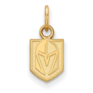 Sterling Silver Gold-plated NHL LogoArt NHL Vegas Golden Knights Extra Small Pendant
