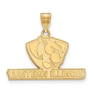 14k Gold LogoArt Eastern Illinois University Medium Pendant