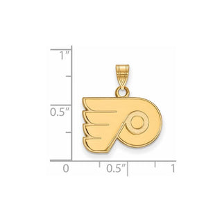 10k Gold NHL LogoArt Philadelphia Flyers Small Pendant