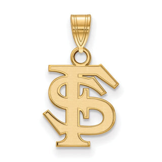 10k Gold LogoArt Florida State University F-S Small Pendant
