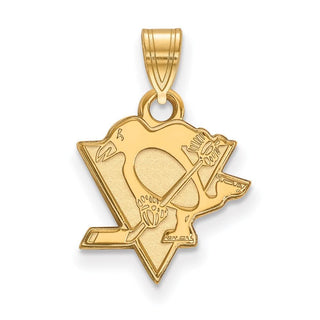 10k Gold NHL LogoArt Pittsburgh Penguins Small Pendant