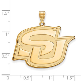 14k Gold LogoArt Southern University Jaguars Extra Large Pendant