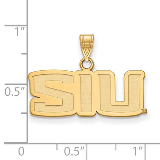 10k Gold LogoArt Southern Illinois University S-I-U Small Pendant