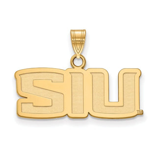 10k Gold LogoArt Southern Illinois University S-I-U Small Pendant