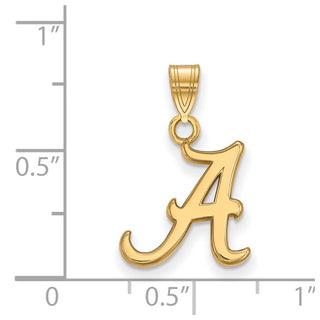 14k Gold LogoArt University of Alabama Letter A Small Pendant