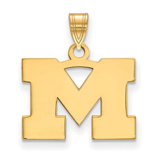 10k Gold LogoArt University of Michigan Letter M Small Pendant