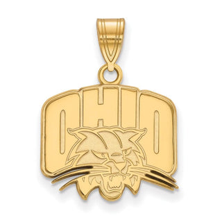 10k Gold LogoArt Ohio University Medium Pendant
